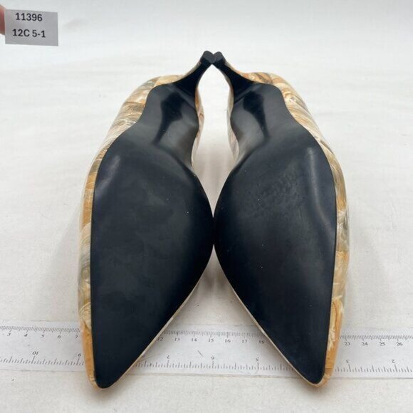 YDN Women Low Kitten Heel Pumps Pointed Toe Dress Shoes for Office Lady - Picture 6 of 7